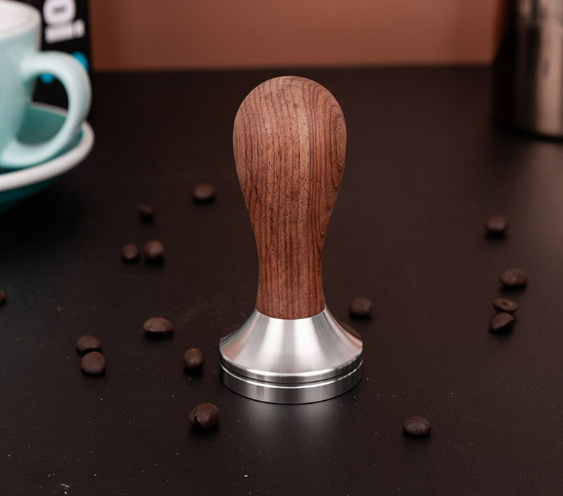 咖啡压粉器304不锈钢压粉锤实木咖啡粉填压器
