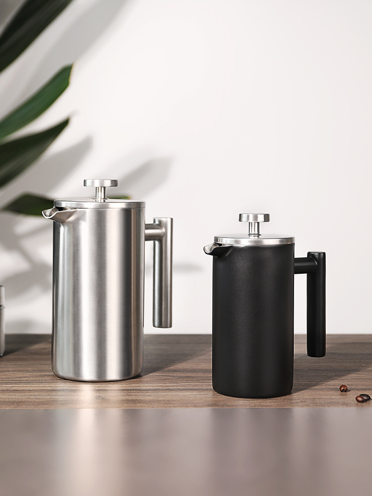 304 Grade Stainless Steel Insulated  French Press Coffee Maker