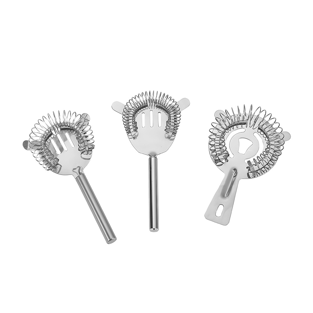Cocktail Strainer,  Rose Gold Stainless Steel Martini Drink Strainer Ice Filter 