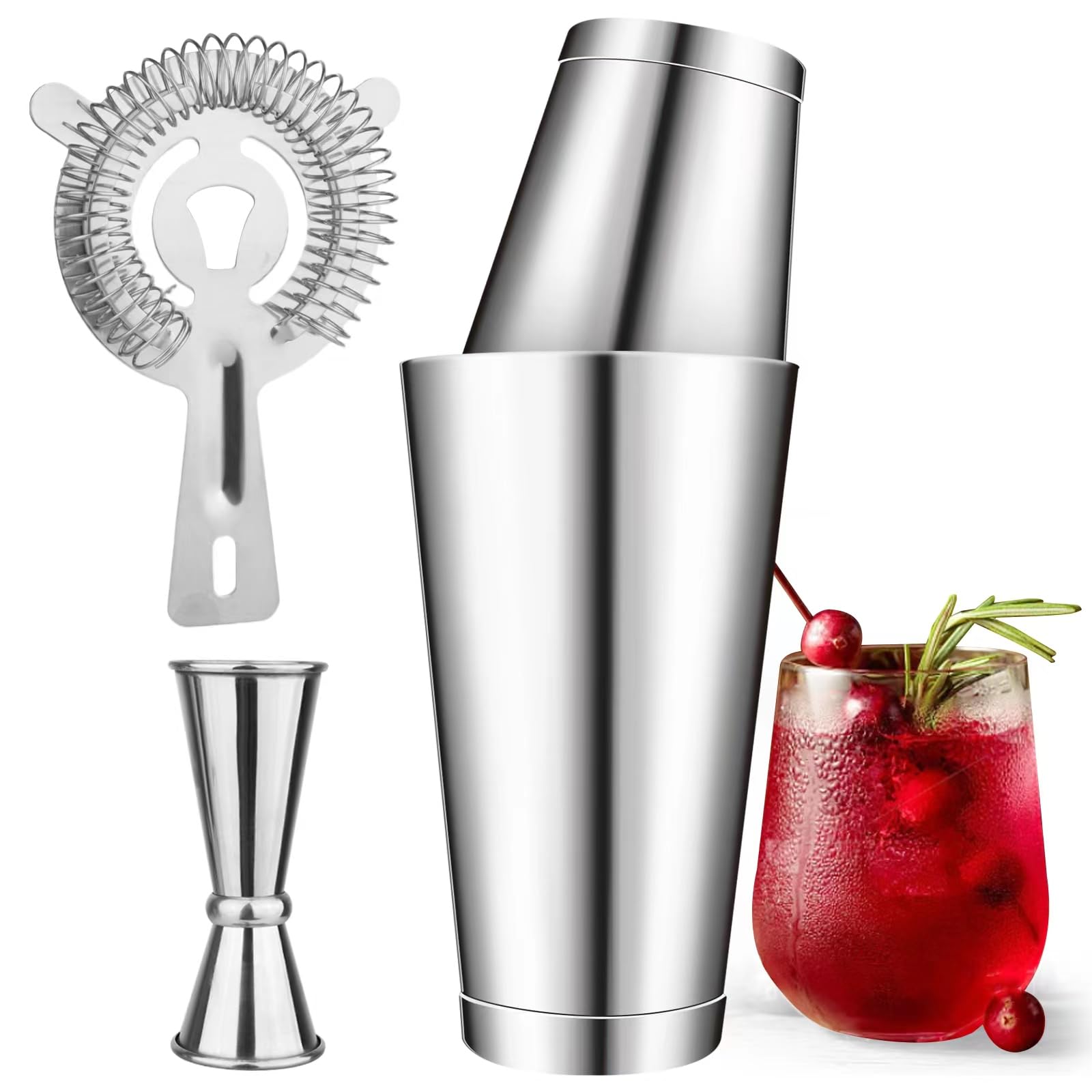 Cocktail Shaker Boston Shaker Set Professional Bartender Kit Bar Shaker 
