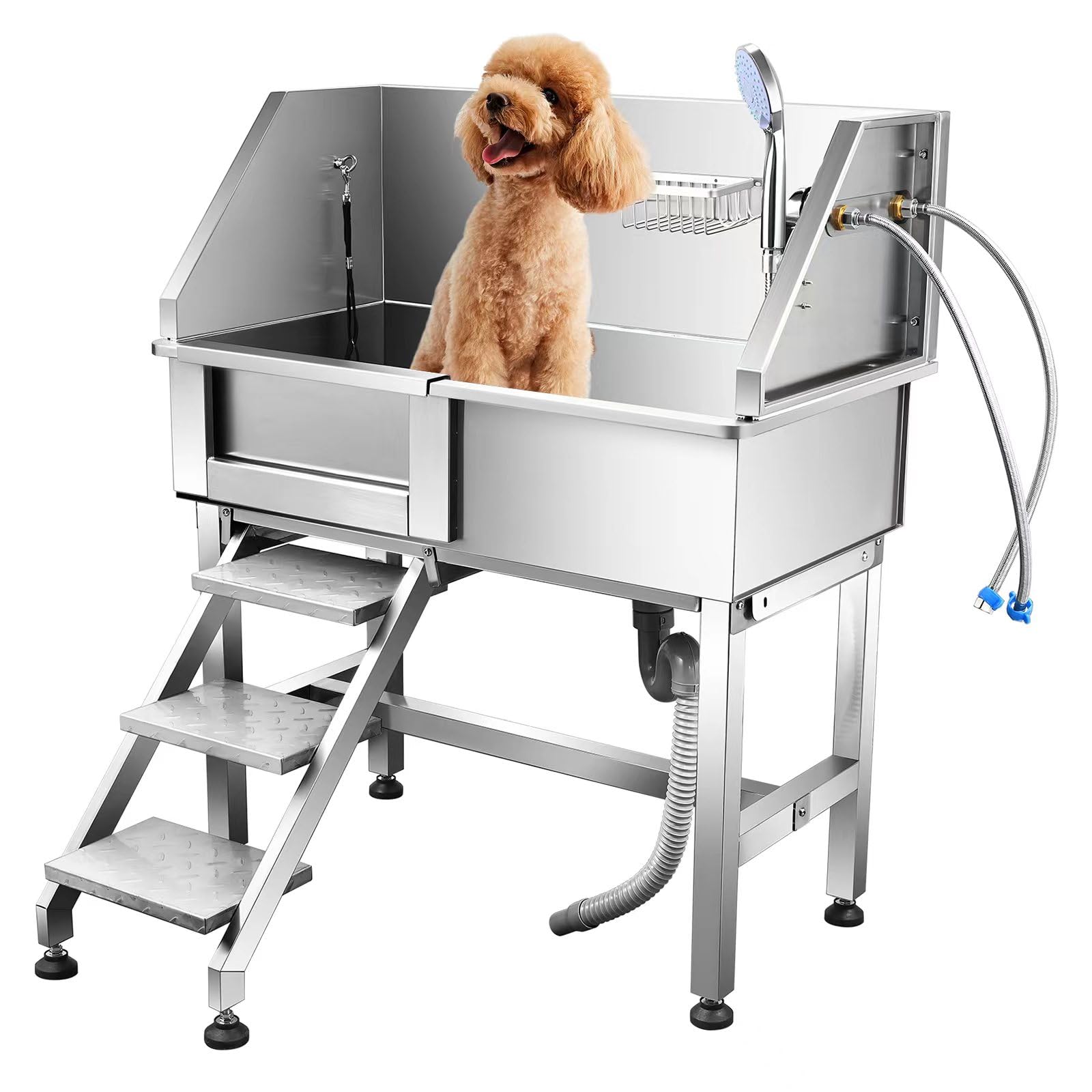 Dog Grooming Tub Professional Stainless Steel Pet Dog 